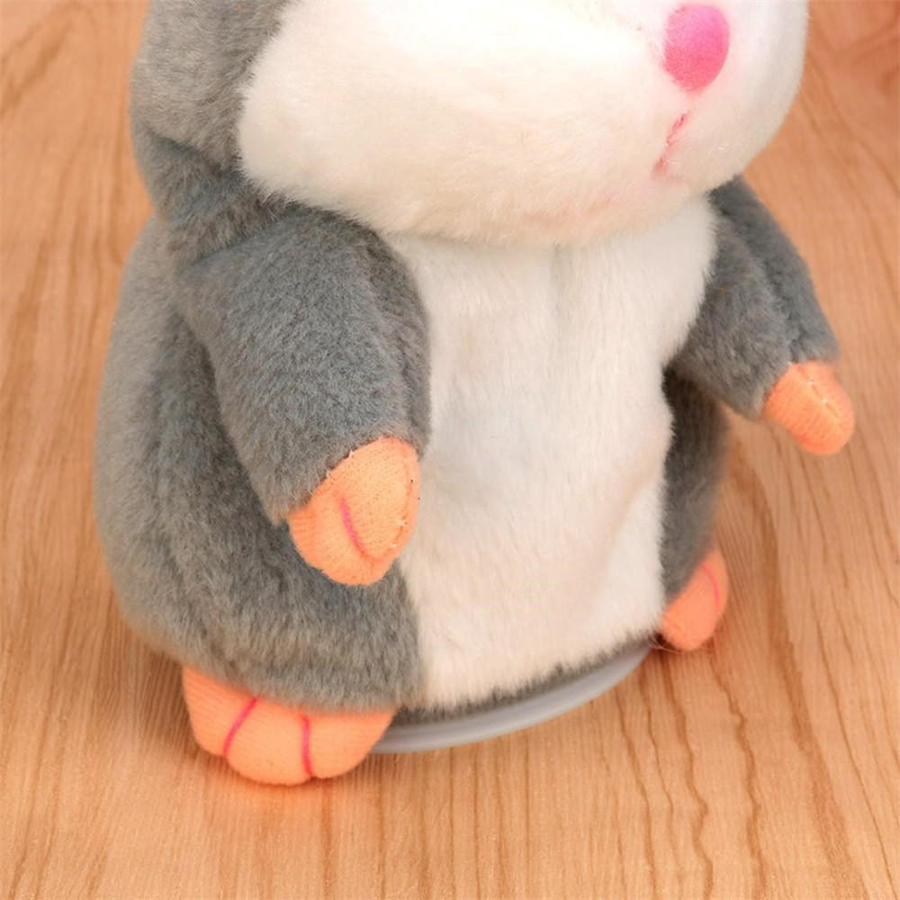 19 см очаровательны интересные говорящие пластинки хомяк мышь плюшевые детские игрушки