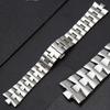 24 мм*8 мм Выпуклый край Нержавеющая сталь Ремешок для часов для Vacheron Constantin OVERSEAS Браслет Мужской Серебристый Сплошной Металл Браслет