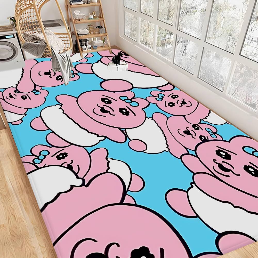 O-OpanchuS-S Usagi Bathroom Mat Retro Multiple Choice Living Room Kitchen Rug Non-Slip Bedside Mats