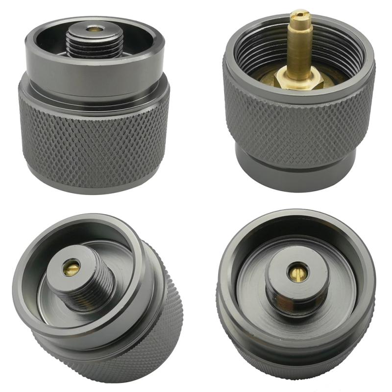 Адаптер конвертера для пропанового бензобака для кемпинга с функцией самозакрывания (нас