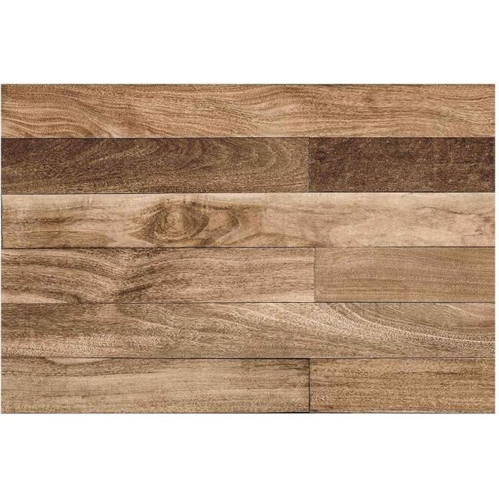 Tapis rectangulaire en vinyl imprimé bois 50 X 75 cm