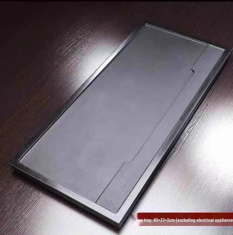 Chaxun Minimalist Wujin Stone Tea Tray & Ceramic Tea Set