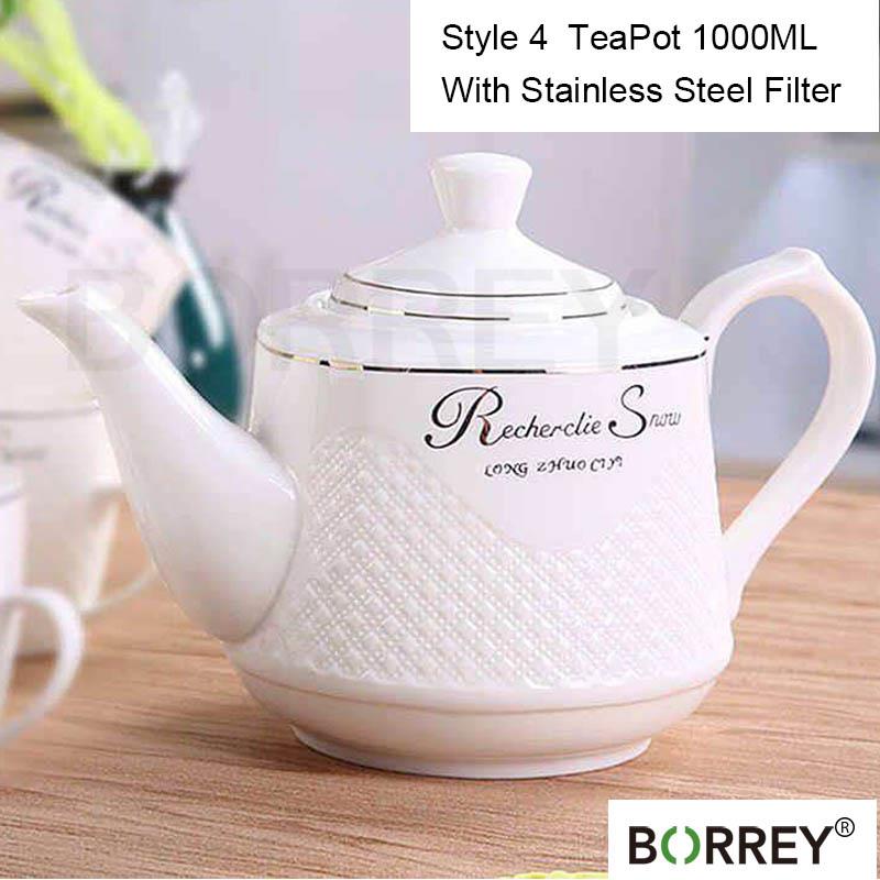 BORREYкерамический чайник с фильтром, чайник в европейском стиле, холодный чайник, кофейник, украшение для дома, художественное произведение, керамическая посуда, подарок на день рождения, свадьбу
