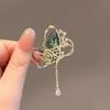 2023 Korean Green Butterfly Brooch Romantic Luxury Creative Purple Resin Metal Brooch Pins for Women Jewelry PD1228 ARI