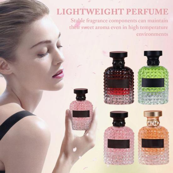 50ML Women Perfume Natural Floral Fruity Woody Long-lasting Fragrance Soothing Scent Neck Wrist Hair Body Liquid Perfume Spray