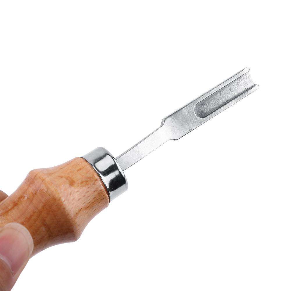 Инструмент для обработки кожи с широким краем, инструмент для обработки кожи, деревянная ручка