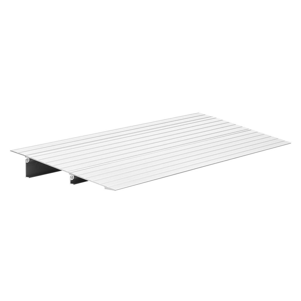 Door Threshold Ramp, 59 mm Rise, Aluminum Alloy Threshold Ramp Rated 363 kg Load Capacity, Handicap Ramps for Home Steps for Wheelchair, Scooters,