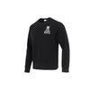 Logo Print Sport Casual Crew Neck Fleece Sweatshirt Men Tops Black DQ4073-010