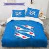 SC Heerenveen  Комплект постельного белья с рисунком  Декор для дома  Подарок (1 пододеяльник + 2 наволочки без наполнителя)