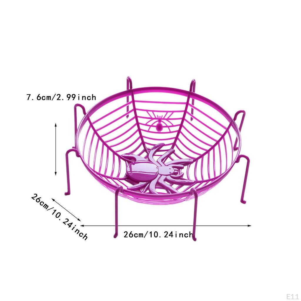 Конфетница Хэллоуин паутина корзина угощения сервировочный поднос декоративная тарелка