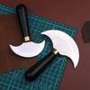 MIUSIE Профессиональный режущий нож Полукруглый клинок Ремесленный нож DIY Рукоделие Деревянная ручка Резка Строгальный инструмент