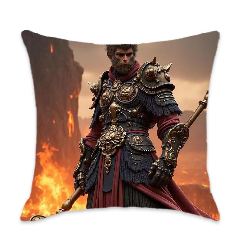 Подушки из серии New Black Myth Wukong Удобные и мягкие подушки для автомобиля, дома, спальни, прикроватные подушки, подушки
