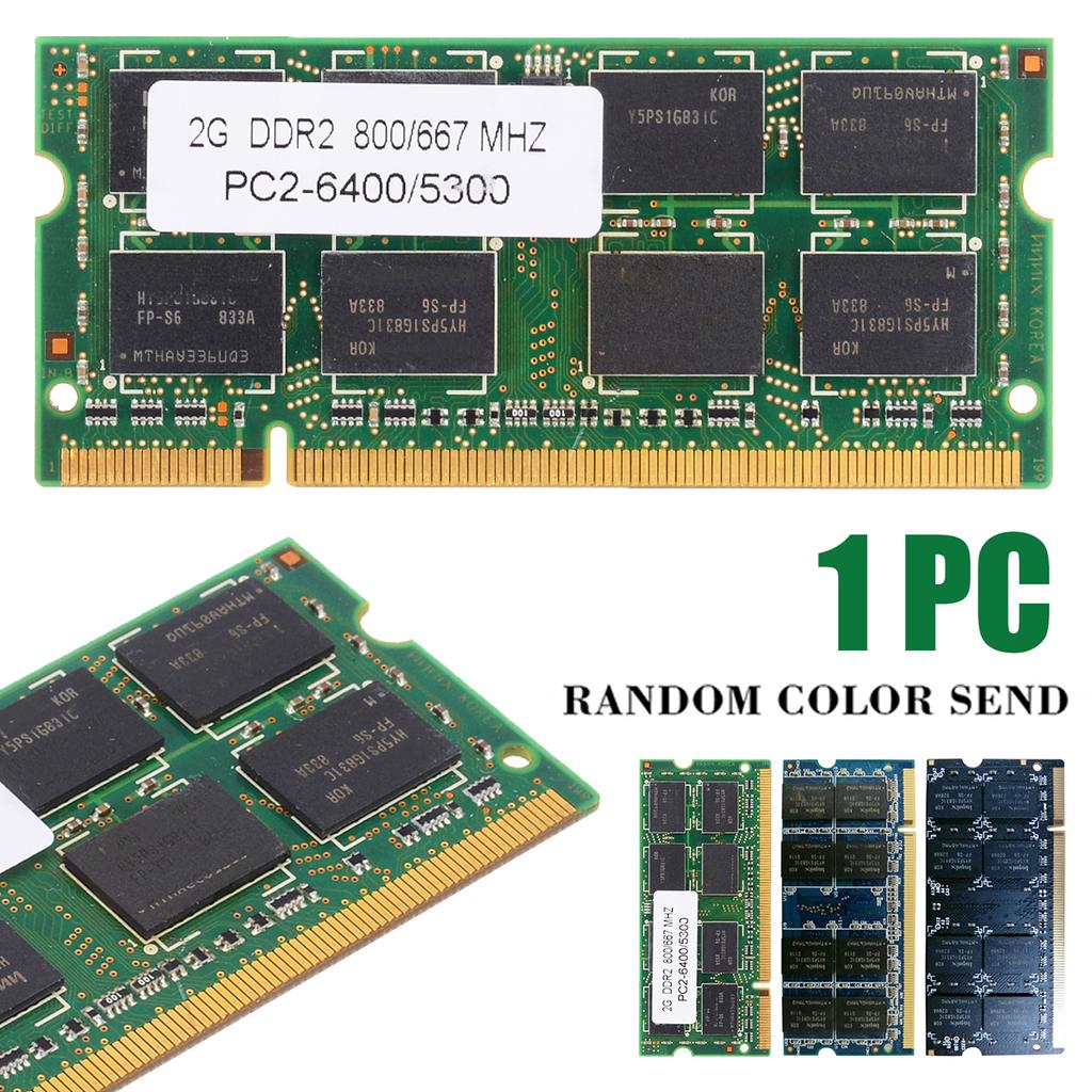 Низкая плотность 2 ГБ DDR2 PC2-5300 667 МГц 200-контактная память для ноутбука SO-DIMM Оперативная память для ноутбука