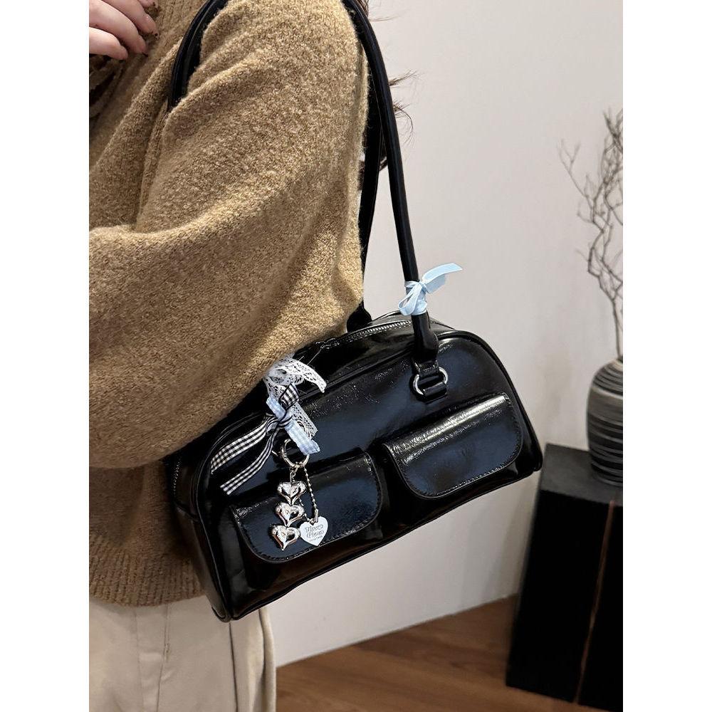 Индивидуализированная сумка Maillard для поездок на работу, женская, весна-лето 2025, винтажная, универсальная, студенческая, большой вместимости, сумка для поездок на работу, сумка через плечо