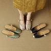 Flat-bottomed Bag Head Half Slippers Women's Outer Wear Spring New New Chinese-style Color Matching Inner Height-increasing Cool Slippers
