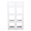 4 Tiers White Hollow Out Shoe Rack Stand Storage Organiser Shelf