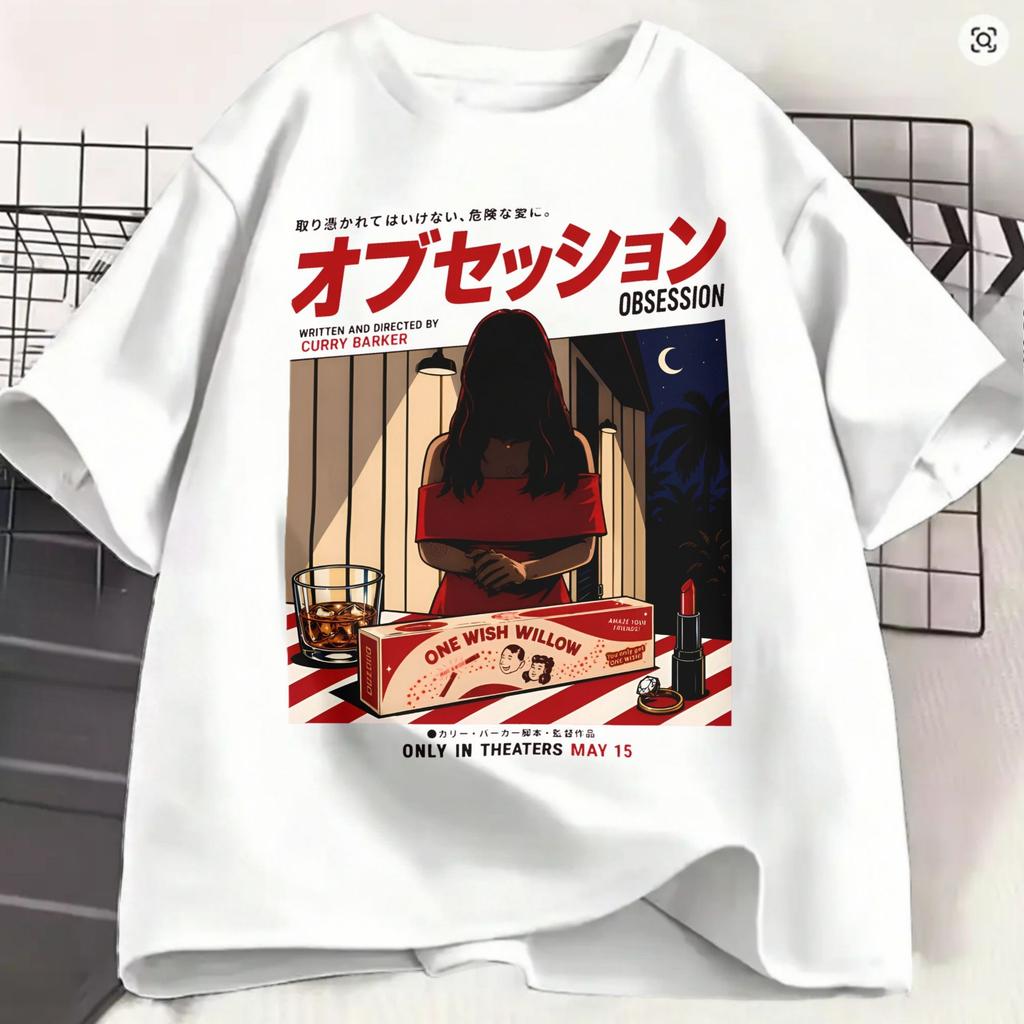 Unisexs Obsession Movie 2026 T Shirts Pure Cotton Tops Funny Short Sleeve Round Neck Tee Shirt Classic TShirts Tops