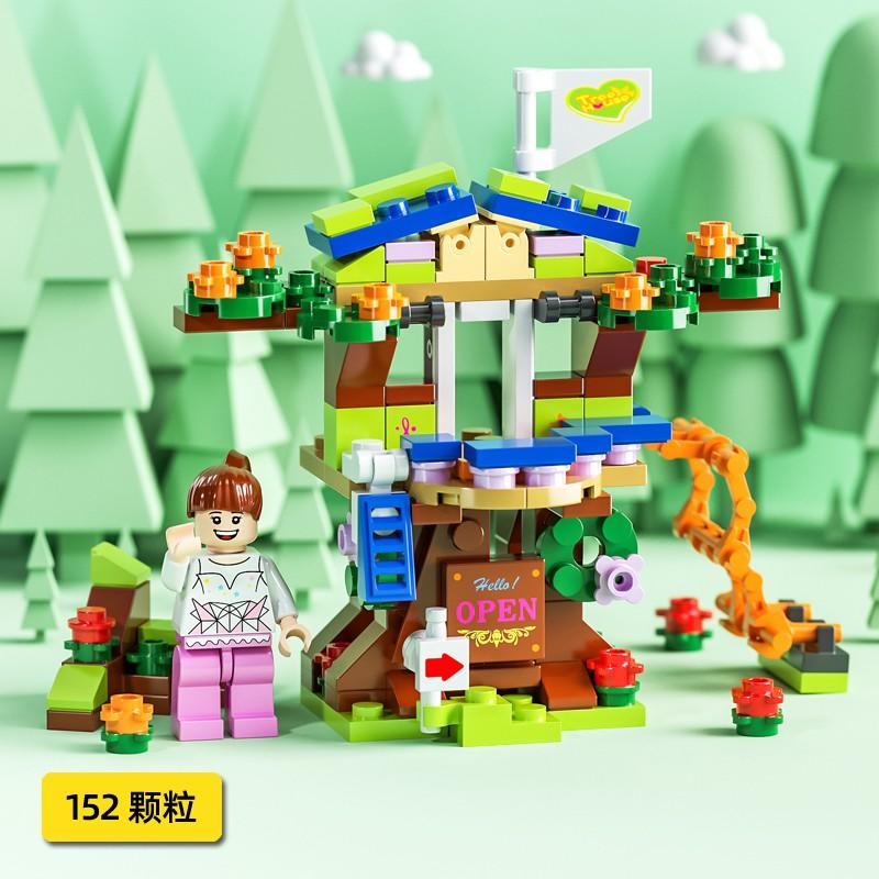 В НАЛИЧИИ Мини 6 в 1 Строительные блоки Сделай сам Обучающая игра для детей Полиция Самолет&пожарная машина&замок Модель Строительные блоки