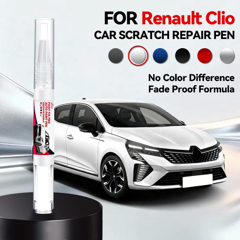 Ремонтный маркер для краски автомобиля для RENAULT CLIO 1990-2025 Ремонт царапин на краске Аксессуары Красный NNP Черный GNE Оранжевый Белый Синий RQH