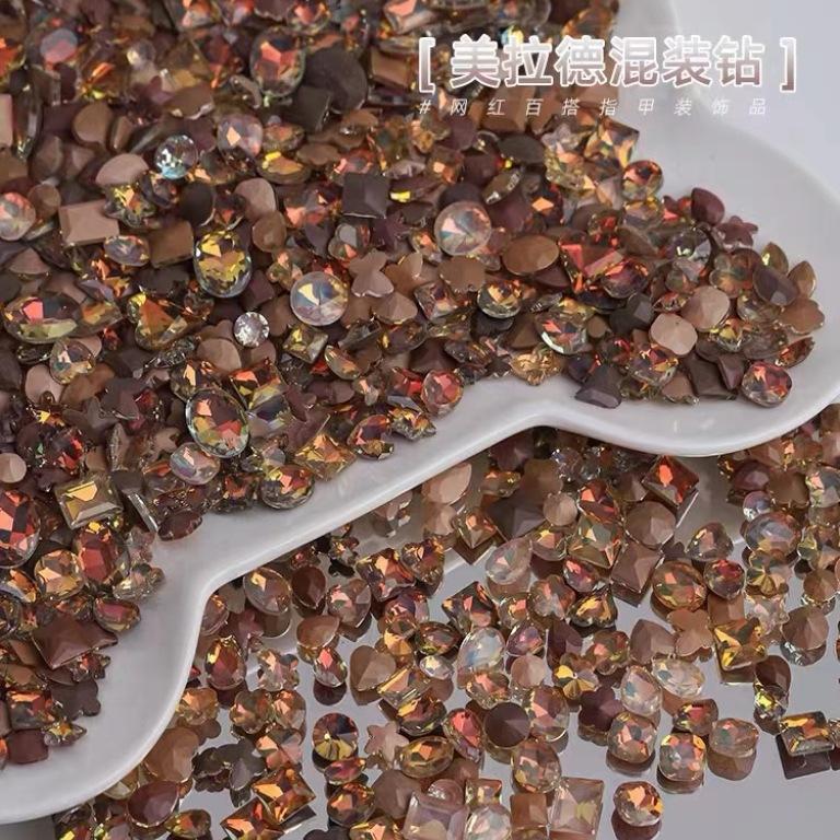 10 * 14 мм заостренное дно большая подушечка маникюр алмаз стекло закругленный угол ногти аксессуары для маникюра своими руками ювелирные изделия хрустальный маникюр алмаз