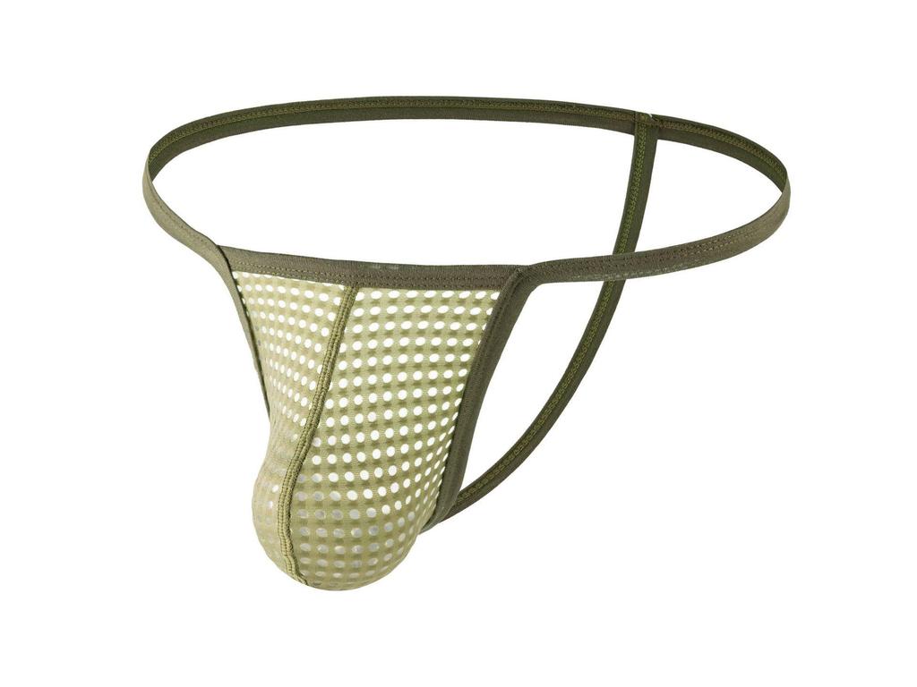 Мужские сетчатые стринги с низкой талией, сексуальное и дышащее нижнее белье для клубов - E108