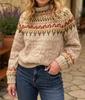 Women's 2026 American Style Color Block Sweater - Trendy Fashion Knitwear