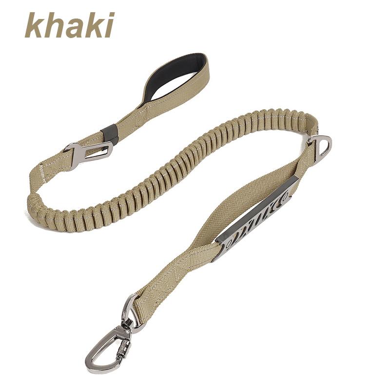 Нейлоновый светоотражающий многофункциональный выдвижной светоотражающий амортизирующий поводок для домашних животных, для обучения бегу, для больших собак, пряжка безопасности автомобиля