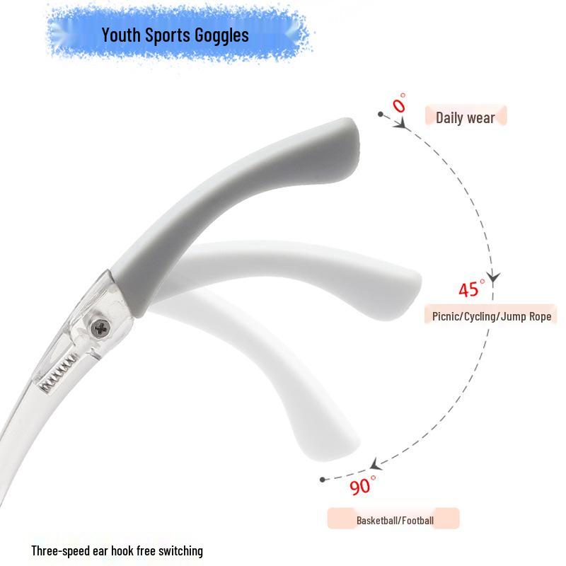Детская ультралегкая силиконовая регулируемая оправа для очков со съемной носовой подушечкой