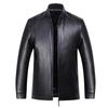 Autumn and Winter New Style Sheepskin Genuine Leather Men's Fur All-in-one Thickened Leather Jacket Middle-aged Versatile Casual Jacket Men's Clothing