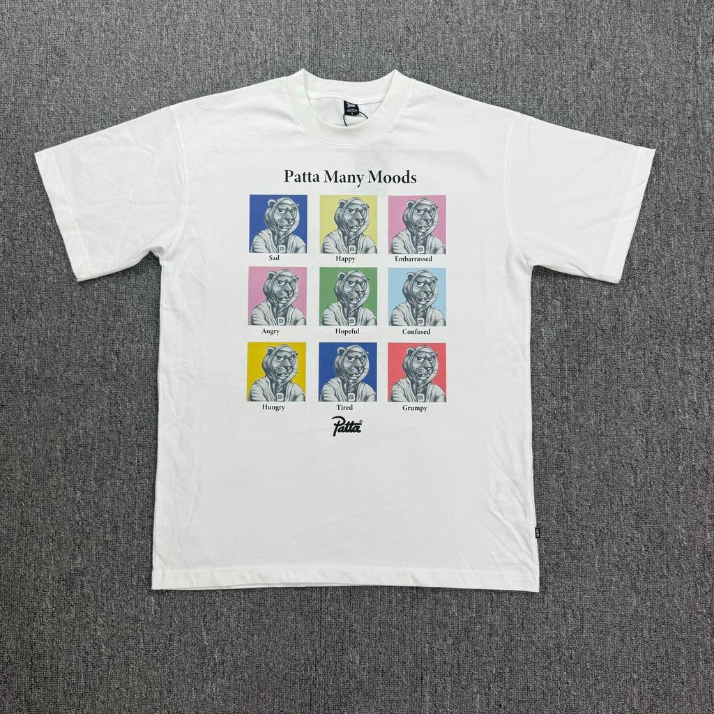 Cross-border trendy brand PATTA European and American street creative fun printing men's and women's casual loose short-sleeved collection T-shirt 