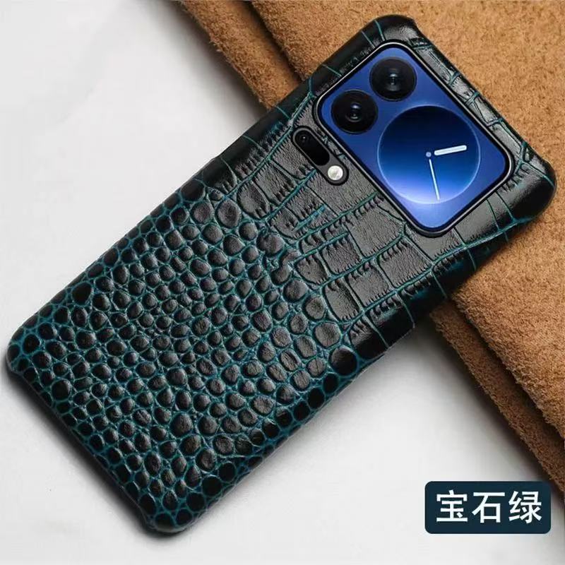 Ретро Чехол из Коровьей Кожи с Узором под Крокодила для Xiaomi 17 Pro Max Mi 15T 14T Pro 13T Mi15 14 13 12s Ultra Оболочка для Мобильного Телефона