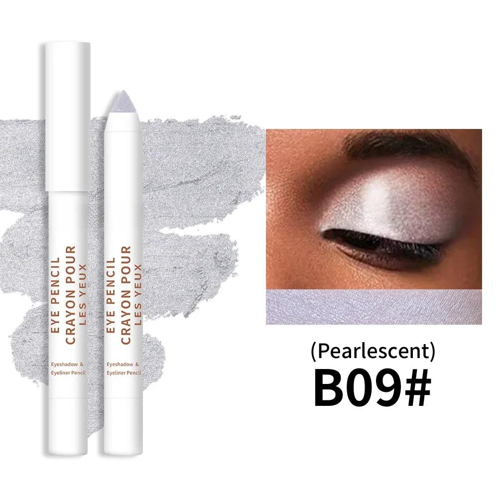20-цветная цветная подводка для глаз с высокой пигментацией, перламутровый мерцающий металлик, дымчатая подводка для глаз в стиле панк, готика, стойкая
