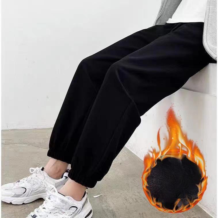 Женские гаремные брюки на осень и зиму, повседневные спортивные свободные и тонкие, универсальные, с плюшевой подкладкой, для верхней одежды, брюки прямого кроя