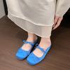 Fashion Round Toe Bow Ballet Style Heightened Inner Baotou Half Slippers Women's Outer Wear Spring and Summer New Flat Shoes