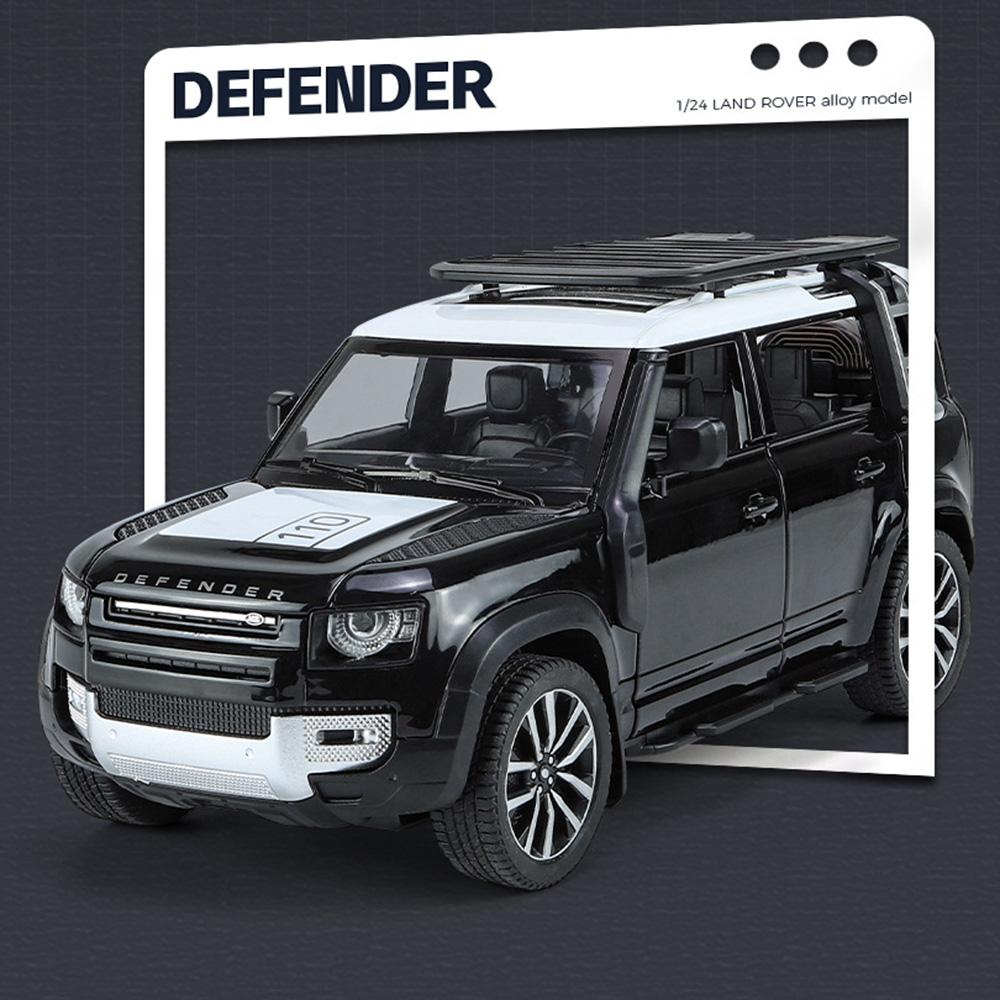 1:24 Land Rover Defender Range Rover Sv Сплав Литой Модель Машины Игрушки 6 Открывающихся Дверей Звук Свет Инерционные Машинки Для Мальчиков Подарок