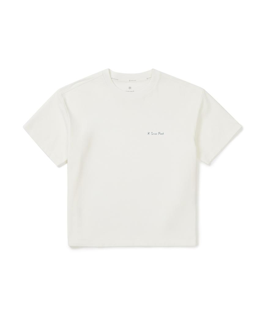 SNOWPEAK APPAREL Женская тропическая футболка с коротким рукавом из Sorona (S25Mwfts71) Белый с оттенком