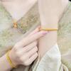 Elegant Enamel Gold Lucky Bead Hand Chain Sand Gold Granulation Dumpy Elephant Bracelet  Banquet