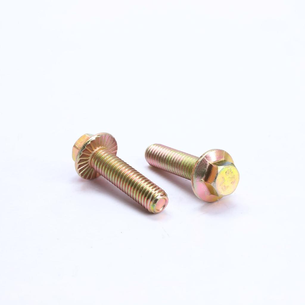 Болт с шестигранной головкой из цинка марки 10.9 с фланцем и противоскользящей шайбой (М4-М10)