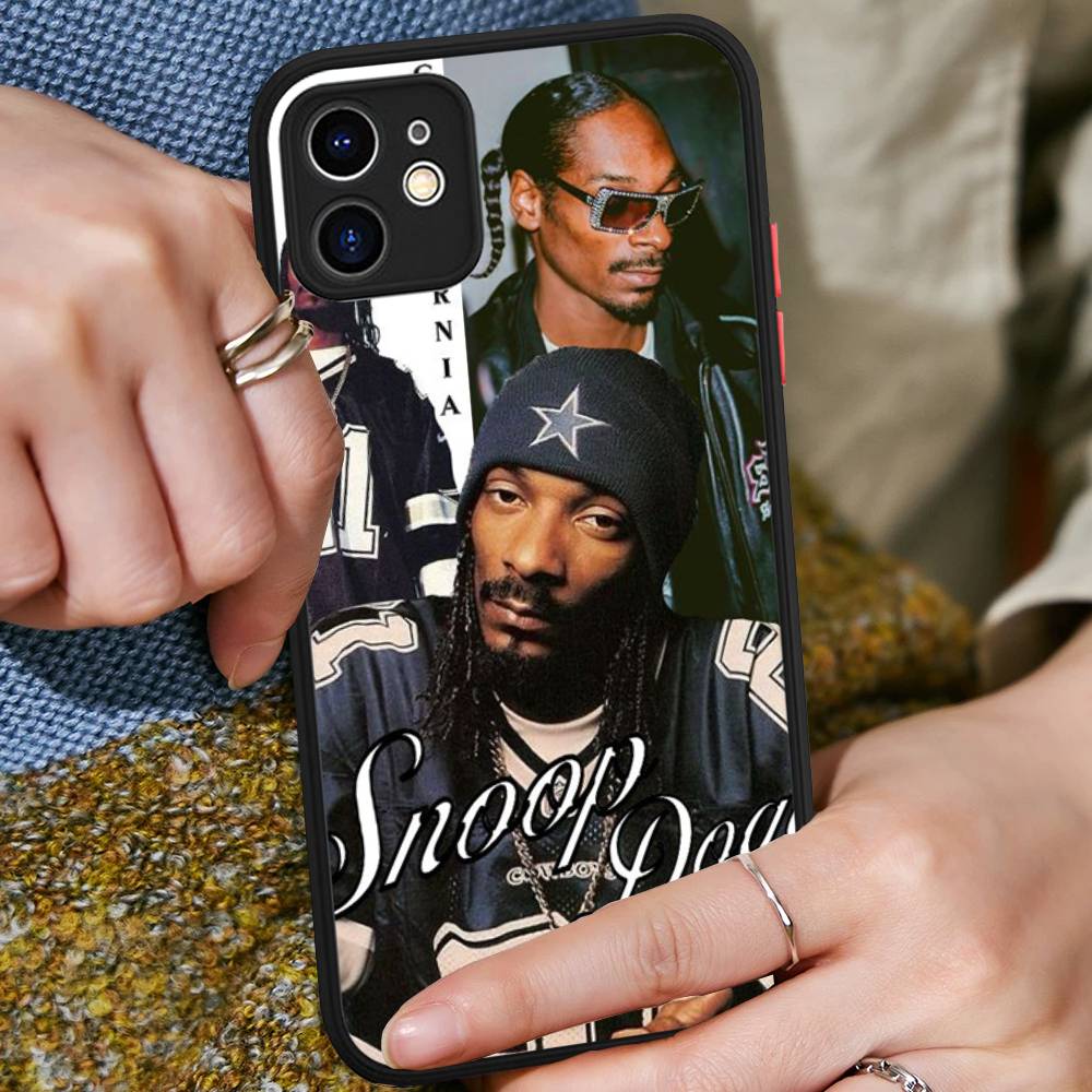 Чехол для телефона S-Snoop Singer Dogg для iPhone 13 12 X XS MAX Pro Max 16 15 11 14 Pro Max Ударопрочный матовый чехол