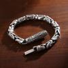 S925 Sterling Silver Bracelet Men's Domineering Cuban Chain Vintage Silver Jewelry Fashion Unique Bracelet Birthday Gift