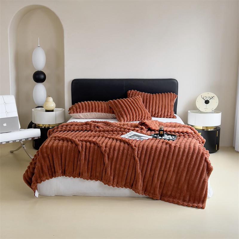 Кроличий мех Многофункциональное шерстяное одеяло Роскошное Пушистое Уютное Комфортное Теплое Плед Для Зимнего Декора Дом Диван Покрывало