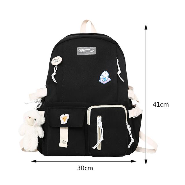 Women's Handbag and Backpack School Books Bags for Teenage Girls Large Capacity College Student Schoolbags Casual Nylon Female Rucksack