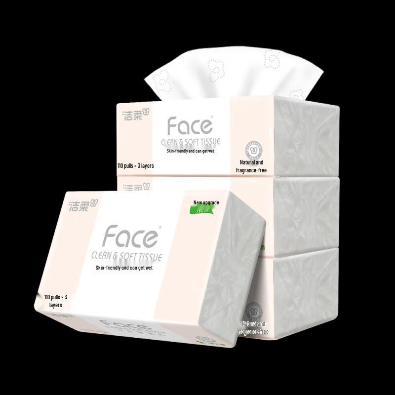 Jierou Unscented 3-Ply Facial Tissues (24 Packs)