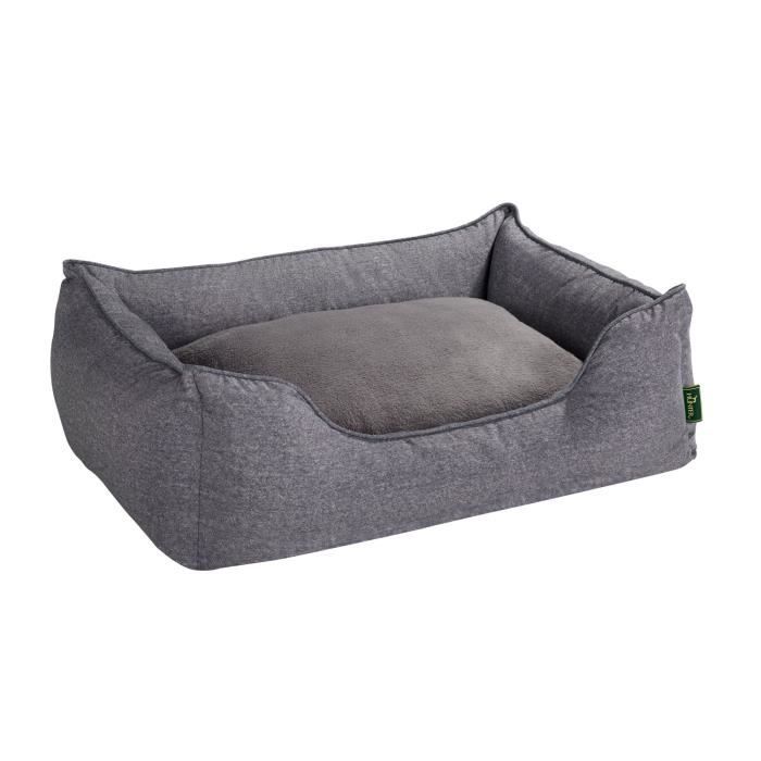 Panier pour Chien - Hunter - Boston - Gris - Taille M - Dimensions 85x65x24 cm