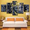 Canvas Framework Wall Art Modern Home Poster 5 Panel Ganesh Statue Living Room HD Print Painting Modular Pictures