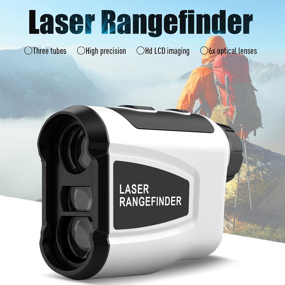 ABBY-Multifunctional Golf Laser Rangefinder 600M Rechargeable Laser Distance Meter With Flagpole Lock And Slope Compensation