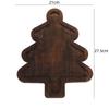1Pcs Christmas Tableware Wooden Tray Xmas Tree Christmas Hat Shape Dried Fruit Snacks Tray Fruit Plate Cake Dessert Plates