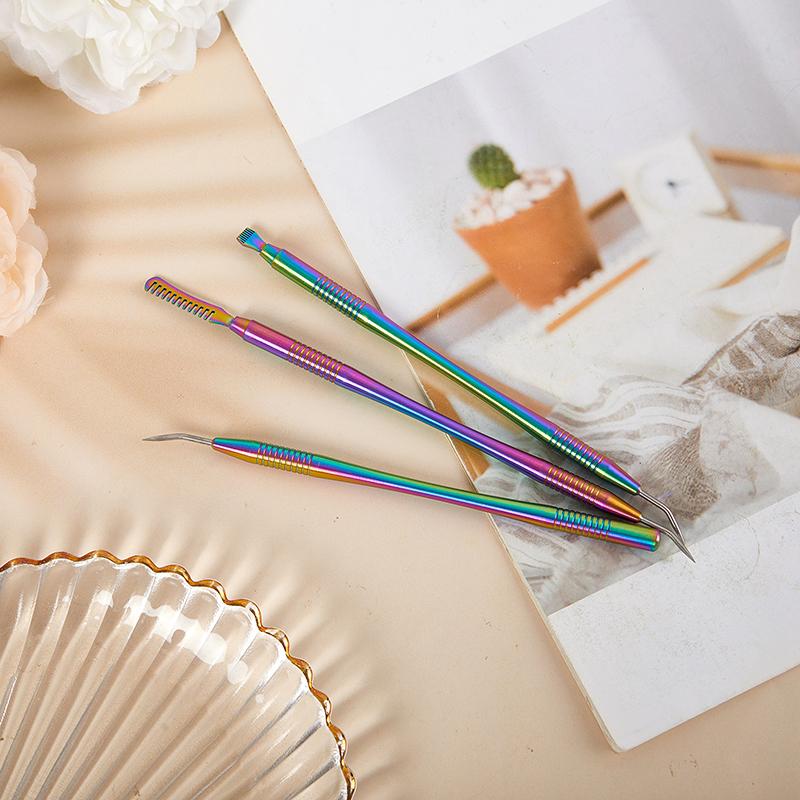 Инструменты для завивки ресниц, металлические стержни для очистки, косметический инструмент для ламинирования ресниц, разделительный инструмент, принадлежности для наращивания ресниц