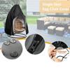 Oxford Cloth Egg Chair Cover with Zipper Heavy Duty Wicker Egg Swing Chair Covers Windproof Waterproof Hanging Chair Cover
