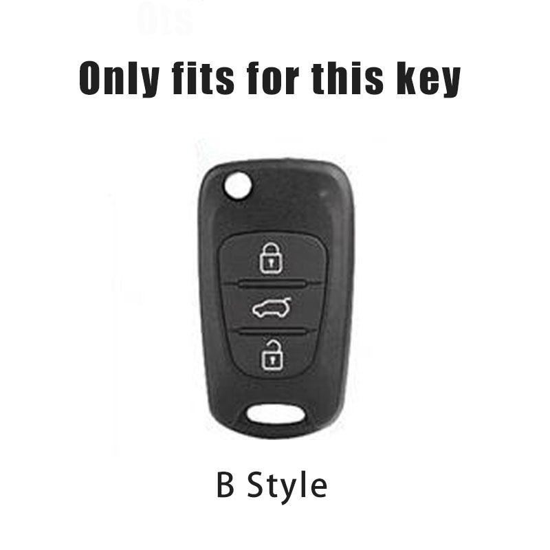 2026 Hot Car Sticker Zinc Alloy Car Key Case Cover Shell Fob Holder For KIA Sportage Rio 3 Soul Optima Ceed Pro K5 K2 Pride Keyl